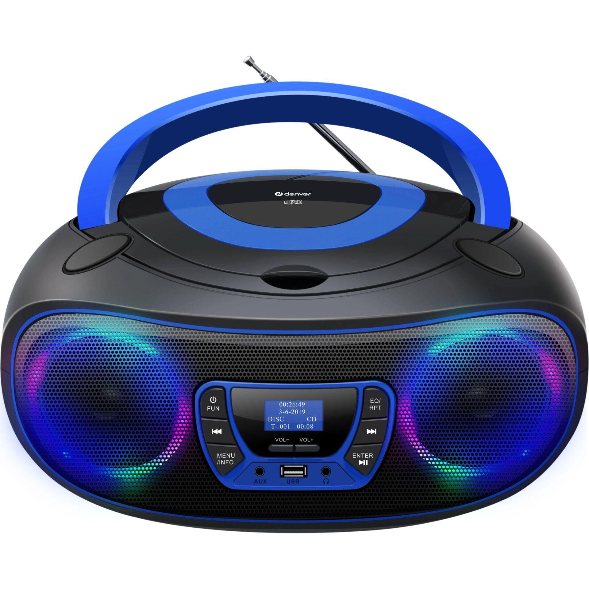 Denver DAB+ Boombox Mit DAB+/FM-Radio TDB-212, ,blue