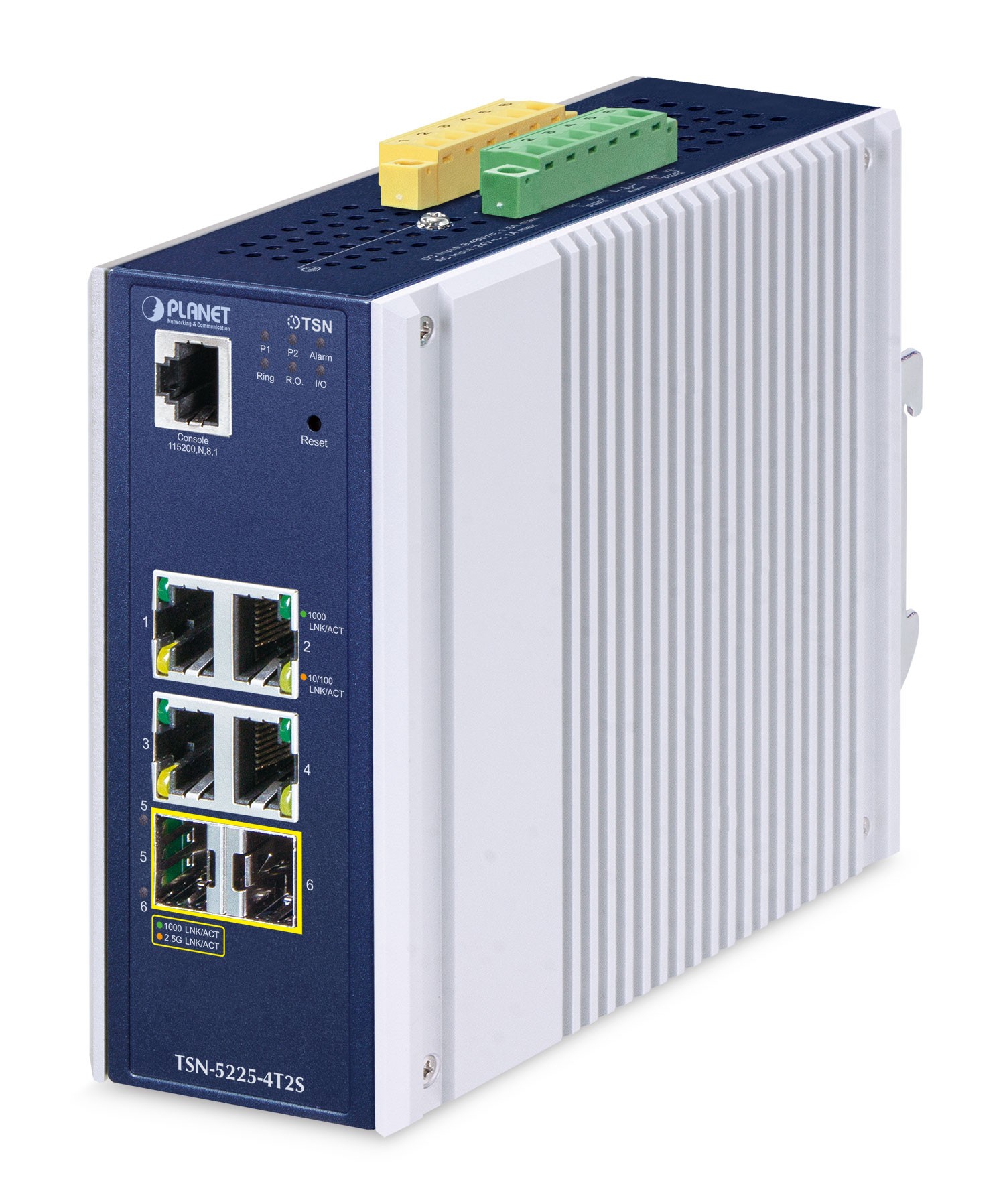Planet TSN-5225-4T2S Industrie SFP Managed TSN Ethernet Switch