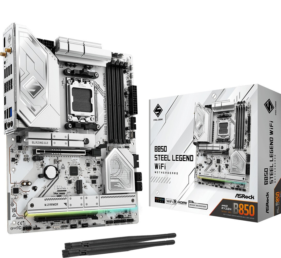 Asrock B850 Steel Legend WiFi AMD B850 Zócalo AM5 ATX - Asrock B850