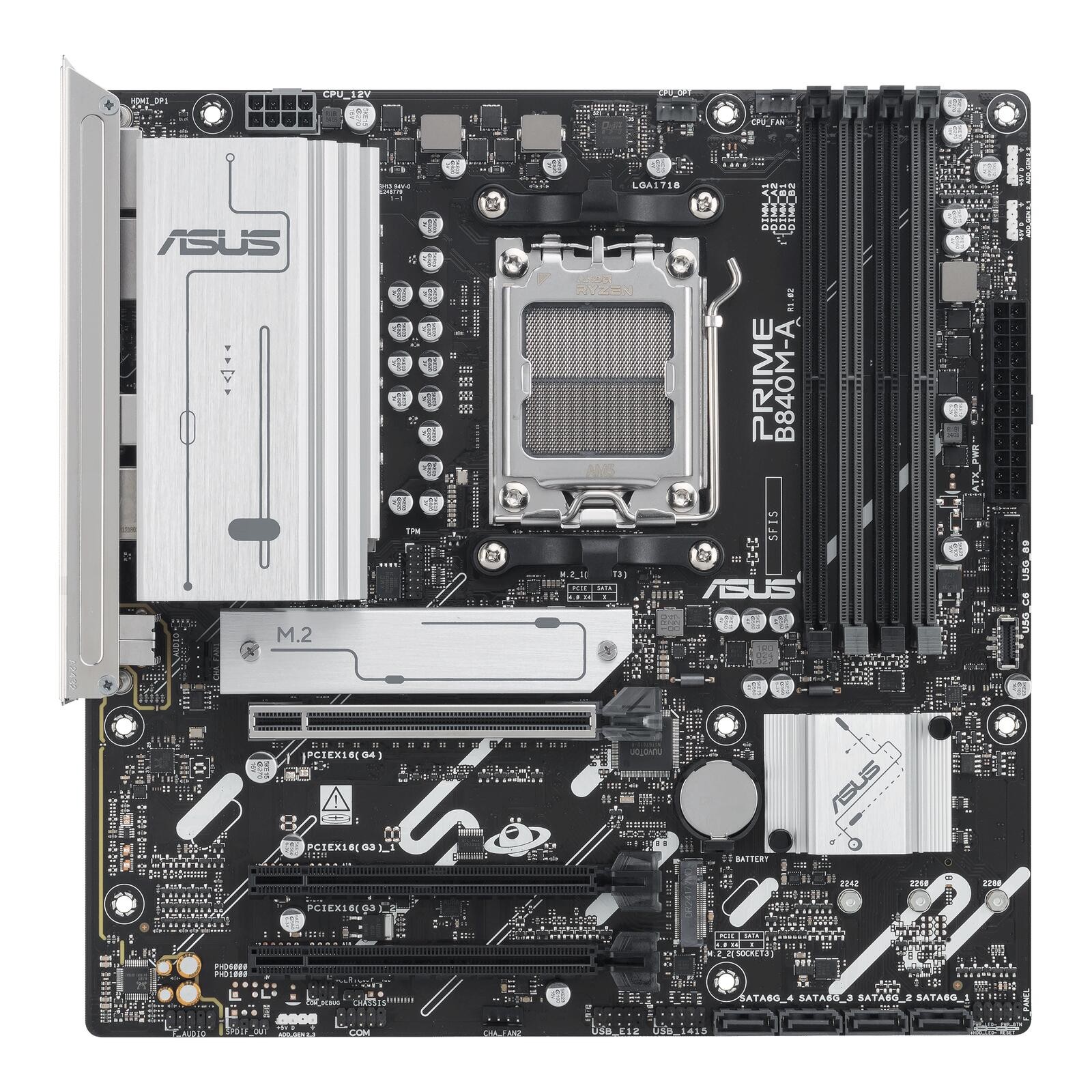 ASUS PRIME B840M-A-CSM AMD B840 Emplacement AM5 micro ATX - ASUS