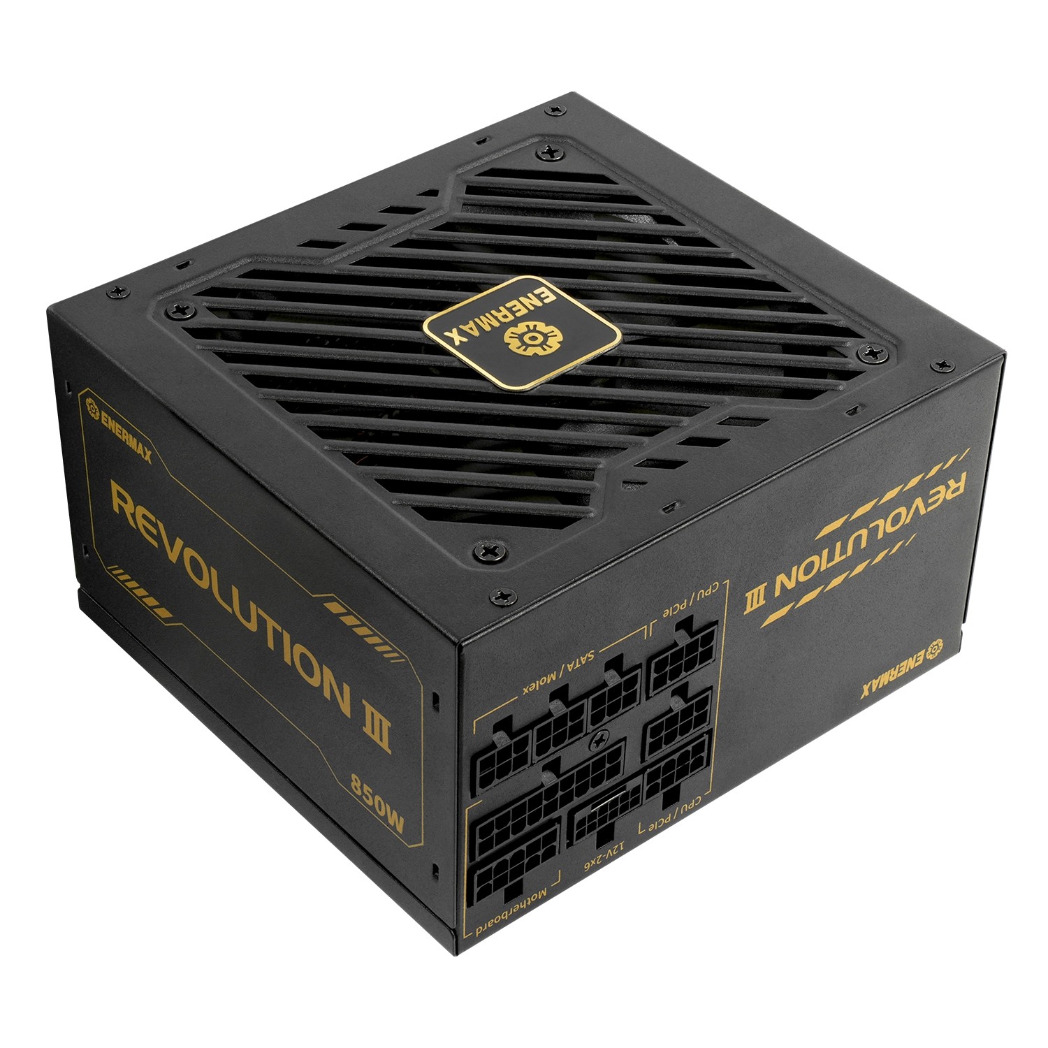 850W Enermax Power Supply 850W Revolution3 80+ Gold Black FULLMOD