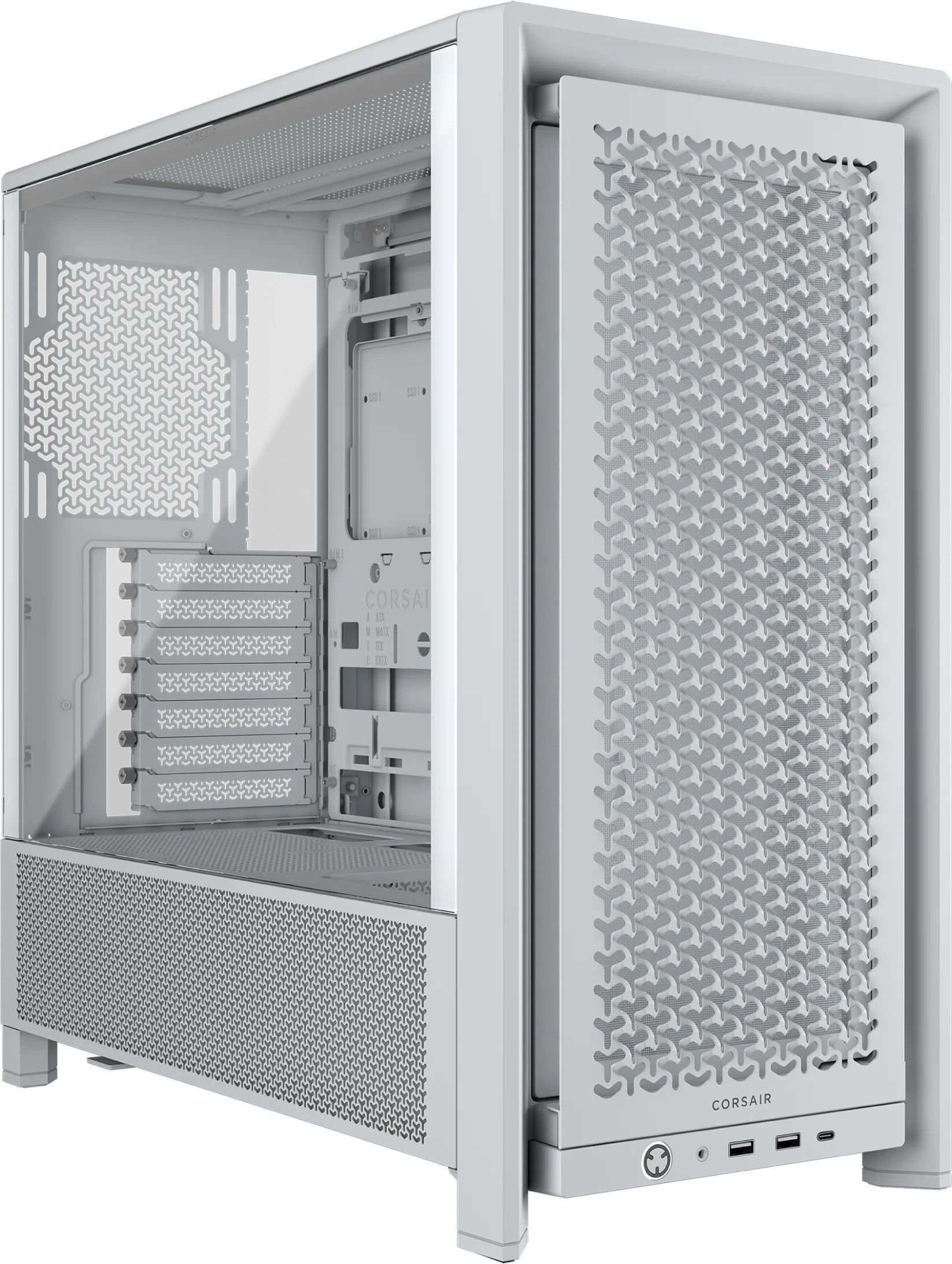Corsair FRAME 4000D Midi Tower White - Corsair FRAME 4000D, Midi