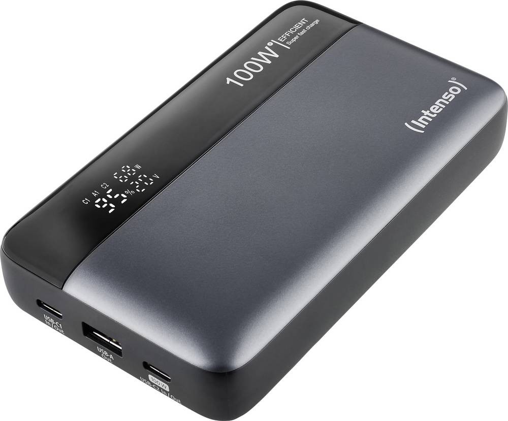 Intenso HE20000 grey Powerbank 20000 mAh Quick Charge, USB PD Li-Ion