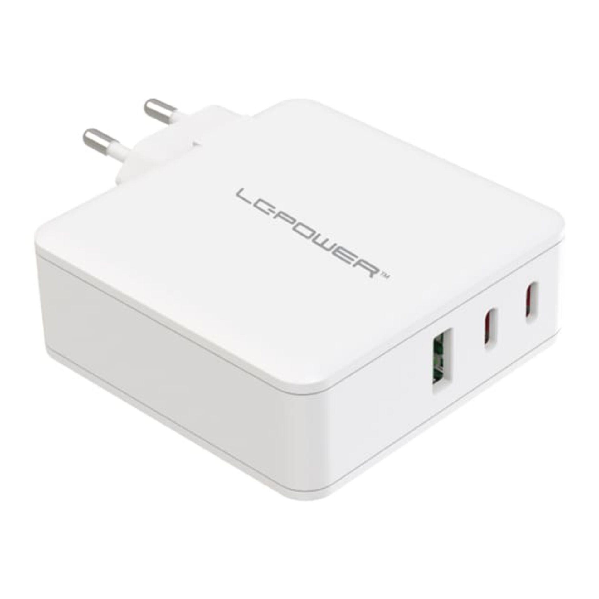 LC-Power LC-GAN-100 chargeur d'appareils mobiles Universel Blanc