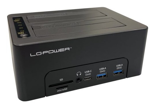 LC-Power LC-DOCK-C-MULTI-HUB storage drive docking station USB 3.2