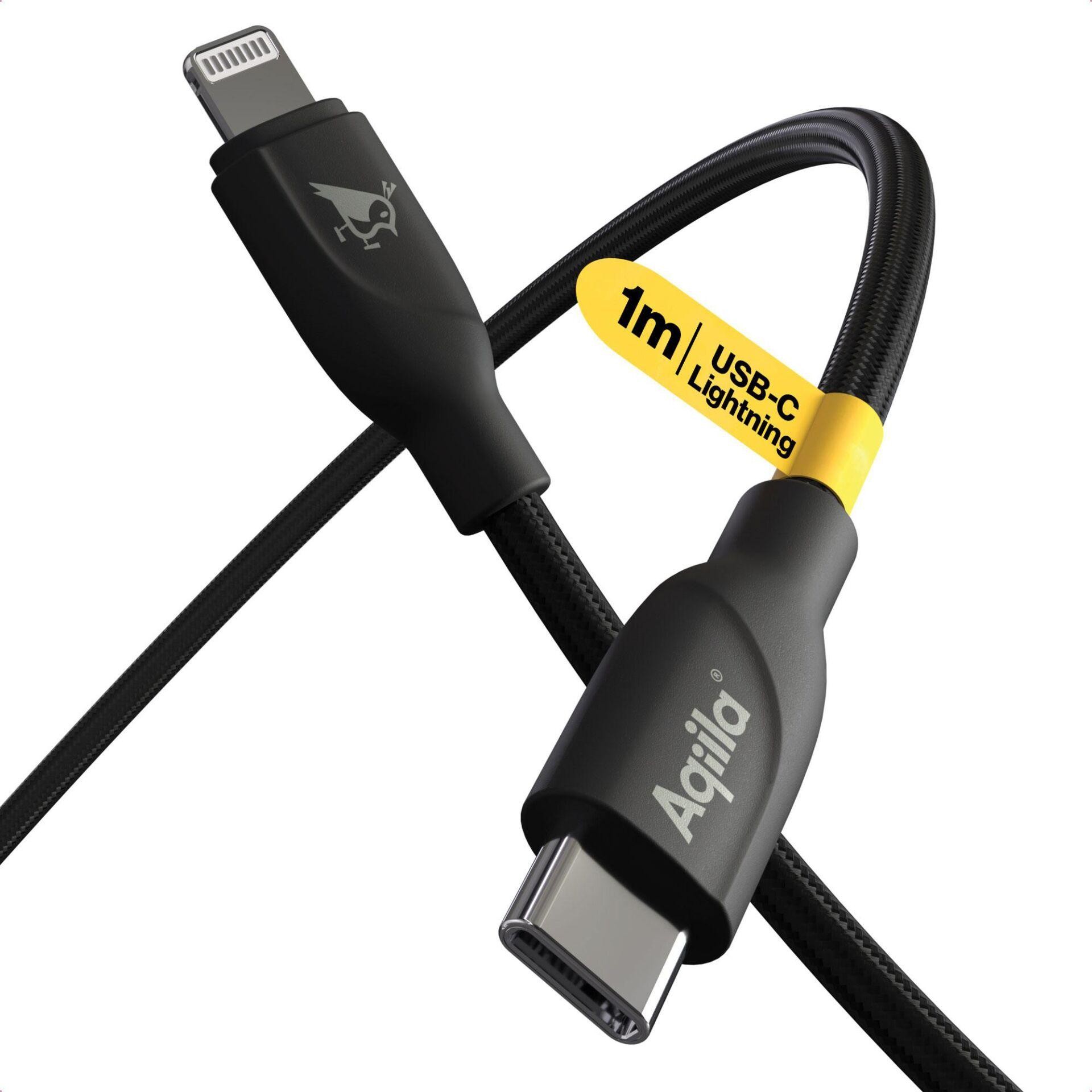 Aqiila Cablebird CB21 USB-C Kabel USB 2.0 Apple Lightning Stecker 1.