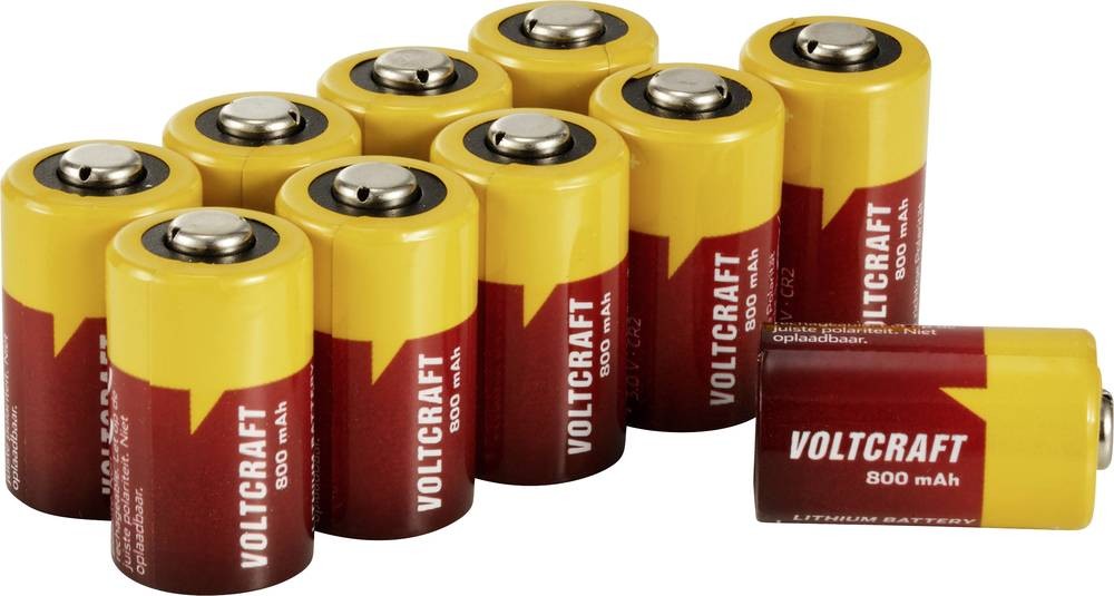 VOLTCRAFT CR2 Fotobatterie CR2 Lithium 800 mAh 3V 10St.