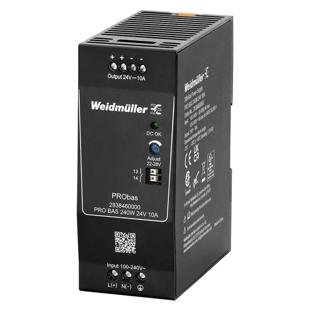 Weidmüller PRO BAS 240W 24V 10A unité d'alimentation d'énergie
