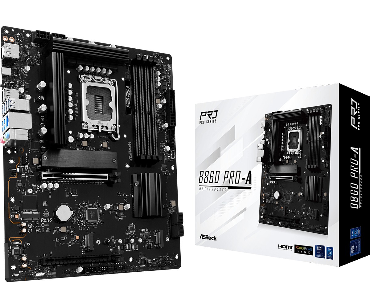 Asrock B860 Pro-A Intel B860 LGA 1851 (Socket V1) ATX - Asrock B860