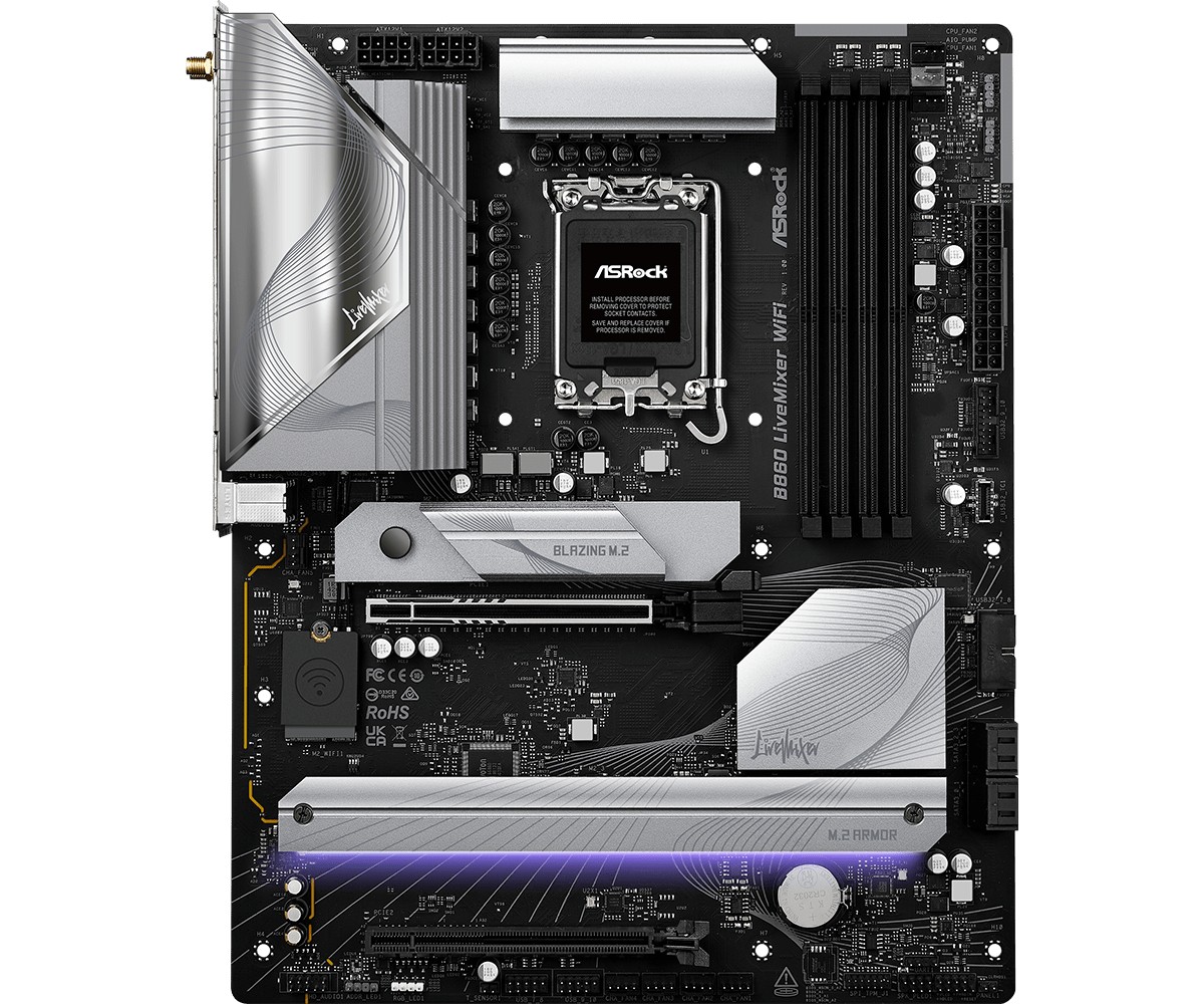 Asrock B860 LiveMixer WiFi Intel B860 LGA 1851 (Socket V1) ATX -