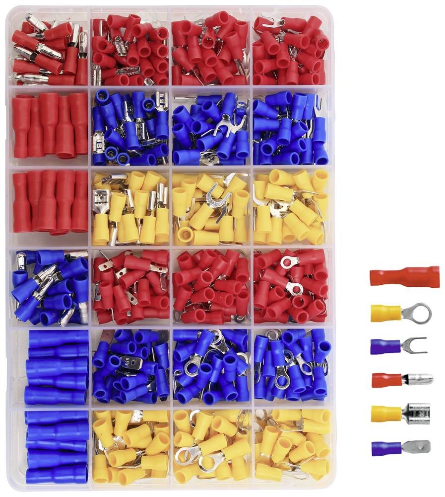 TRU COMPONENTS TC-12888380 Quetschverbinder-Sortiment 0.5mm² 2.5mm²