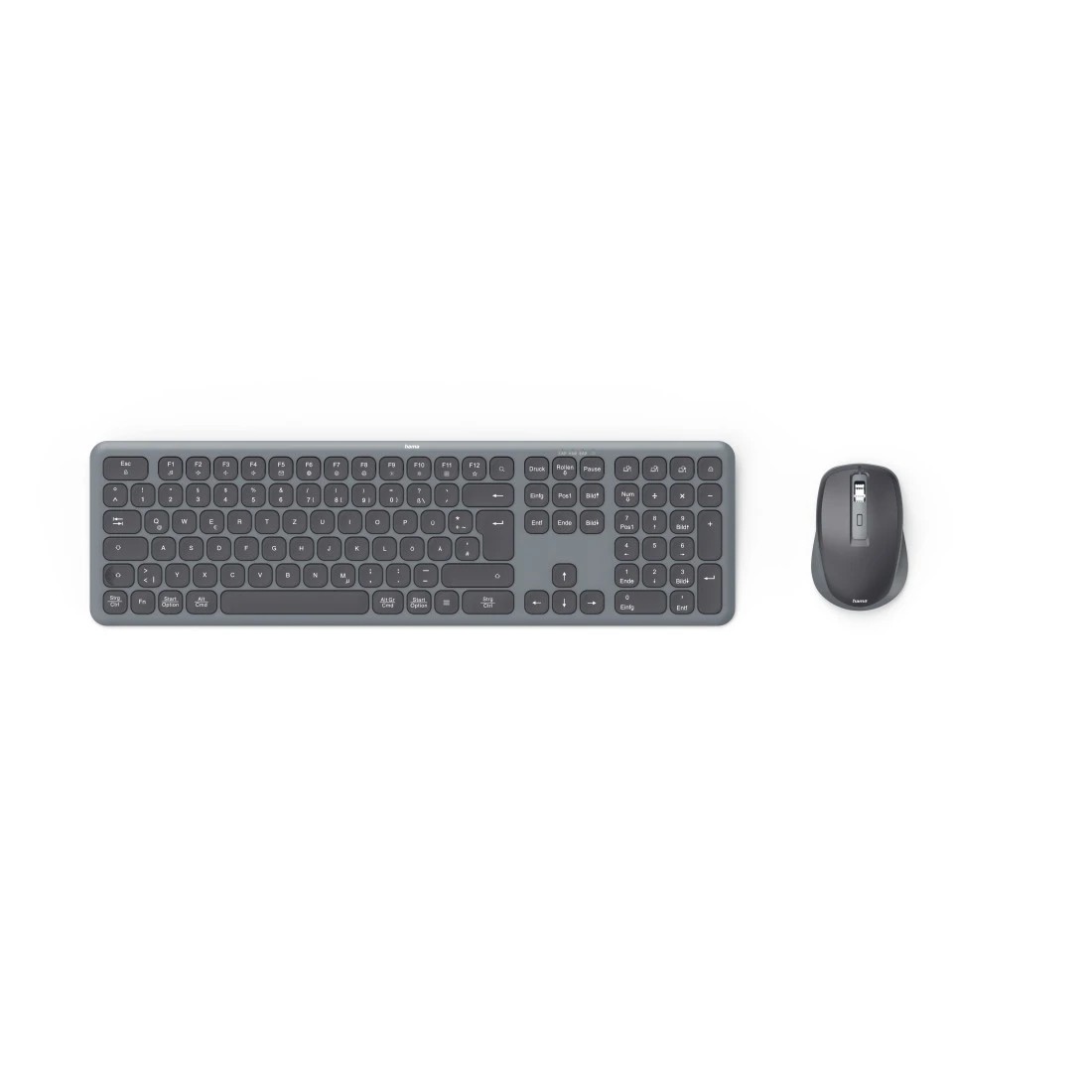 Hama Multi-Device-Tastatur-Maus-Set \ WKM-550\ , kabellos, Funk/BT,
