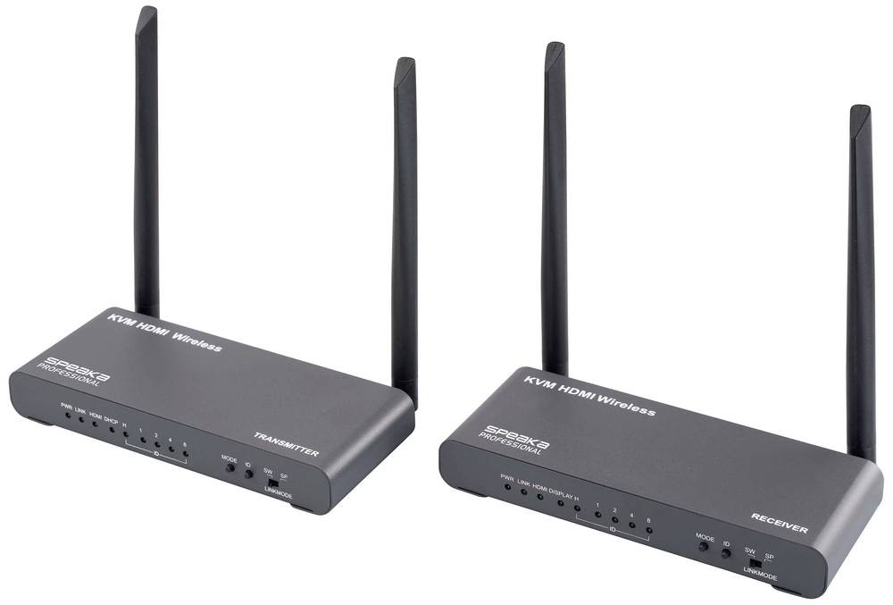 SpeaKa Professional SP-HDE-620 HDMI-Funkübertragung (Set) 100m 5GHz