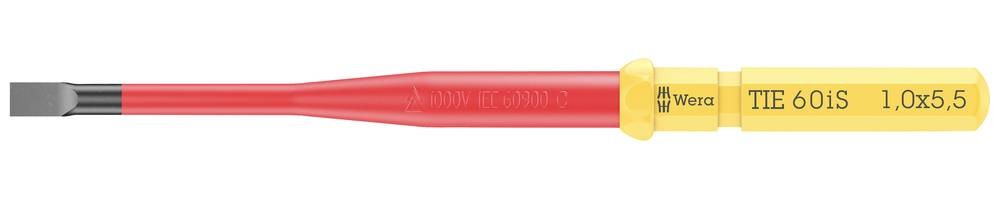 Wera Kraftform Kompakt VDE 60 iS 1,0 x 5,5 x 157mm TIE Elektriker