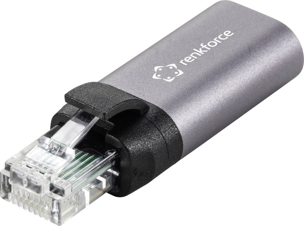 Renkforce RJ45 / USB-C red adaptador [1x RJ45-macho - 1x USB-C