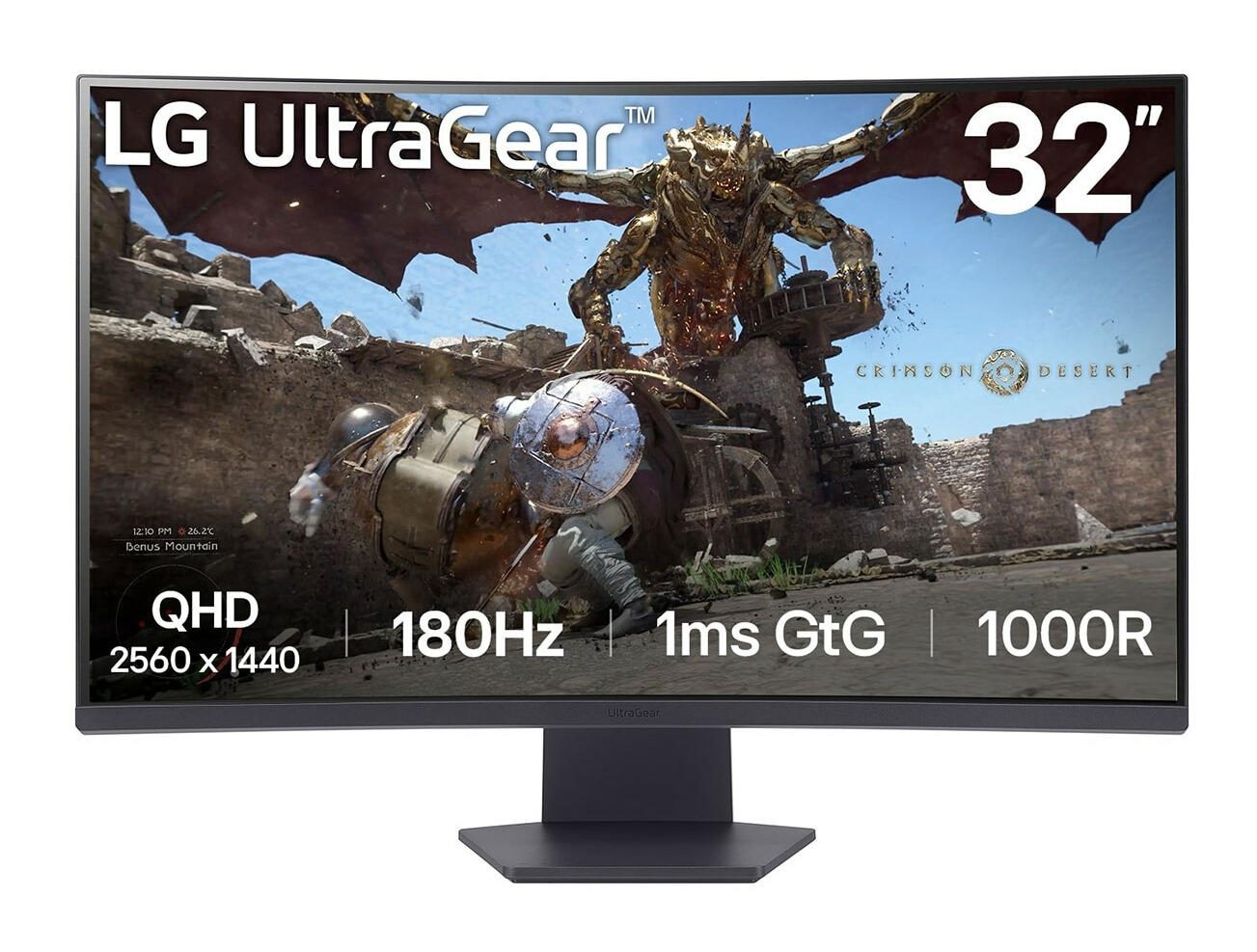 LG 32GS60QC-B computer monitor 80 cm (31.5") 2560 x 1440 pixels Quad