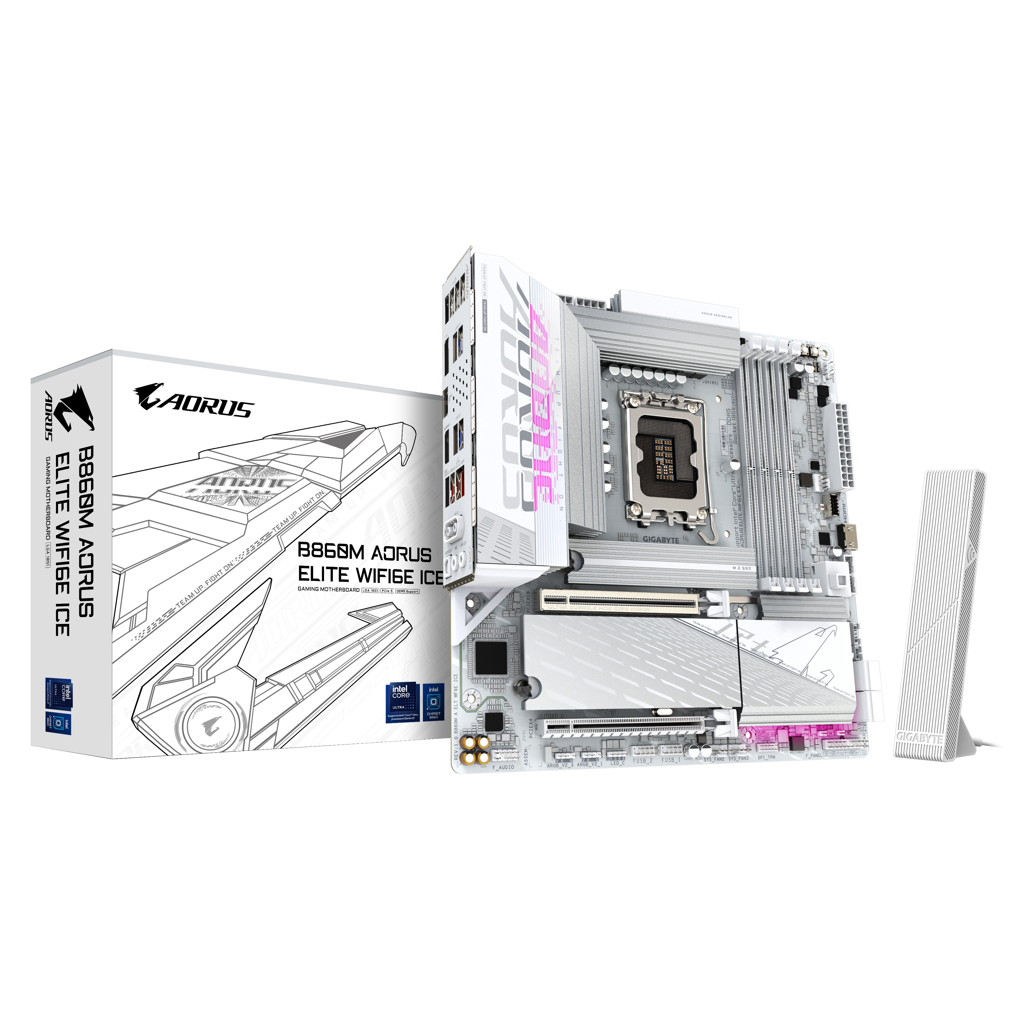 LGA1851 Gigabyte B860M AORUS ELITE WF6E ICE