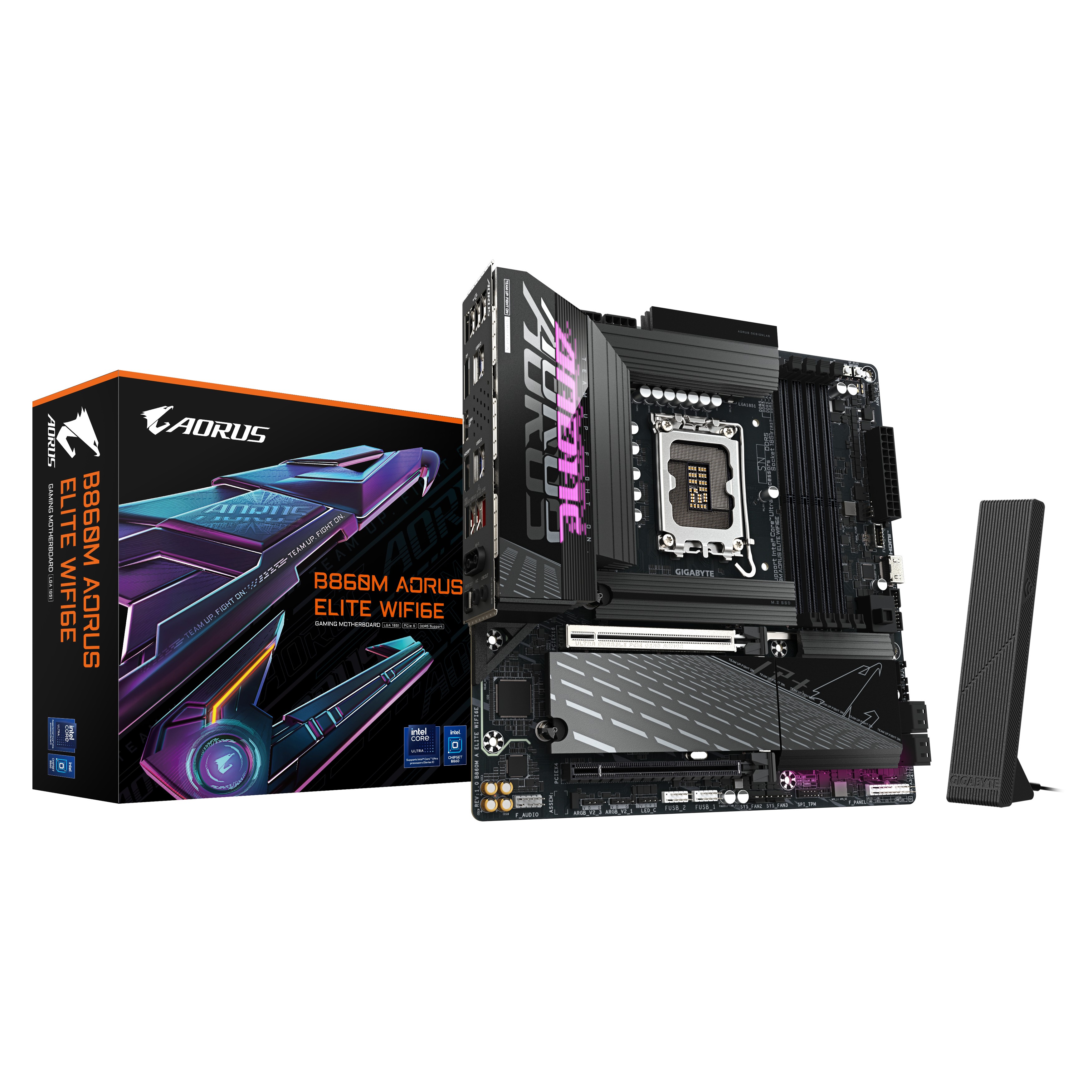 GIGABYTE B860M AORUS ELITE WIFI6E Motherboard - Intel Core Ultra