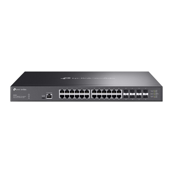 TP-Link Omada 24-Port 10GBASE-T L2+ Managed Switch with 8 10GE SFP+
