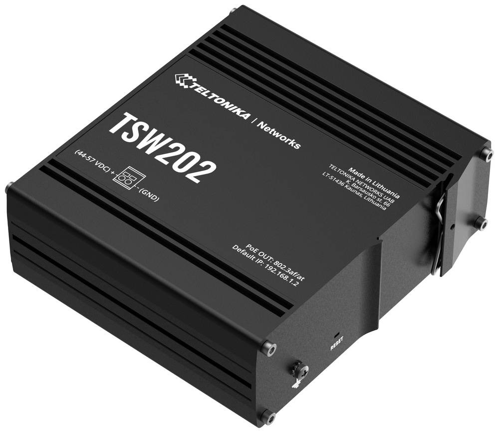Teltonika TSW202 Managed L2 Gigabit Ethernet (10/100/1000) Power over