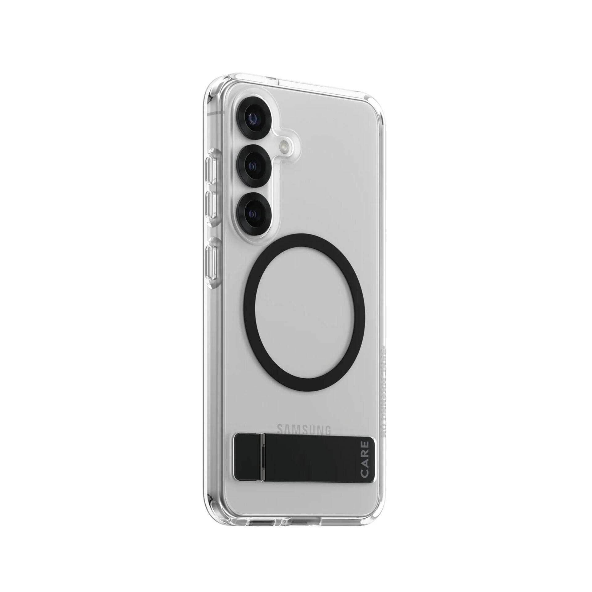 PanzerGlass CARE by Kickstand Case Transparent w. Qi Samsung