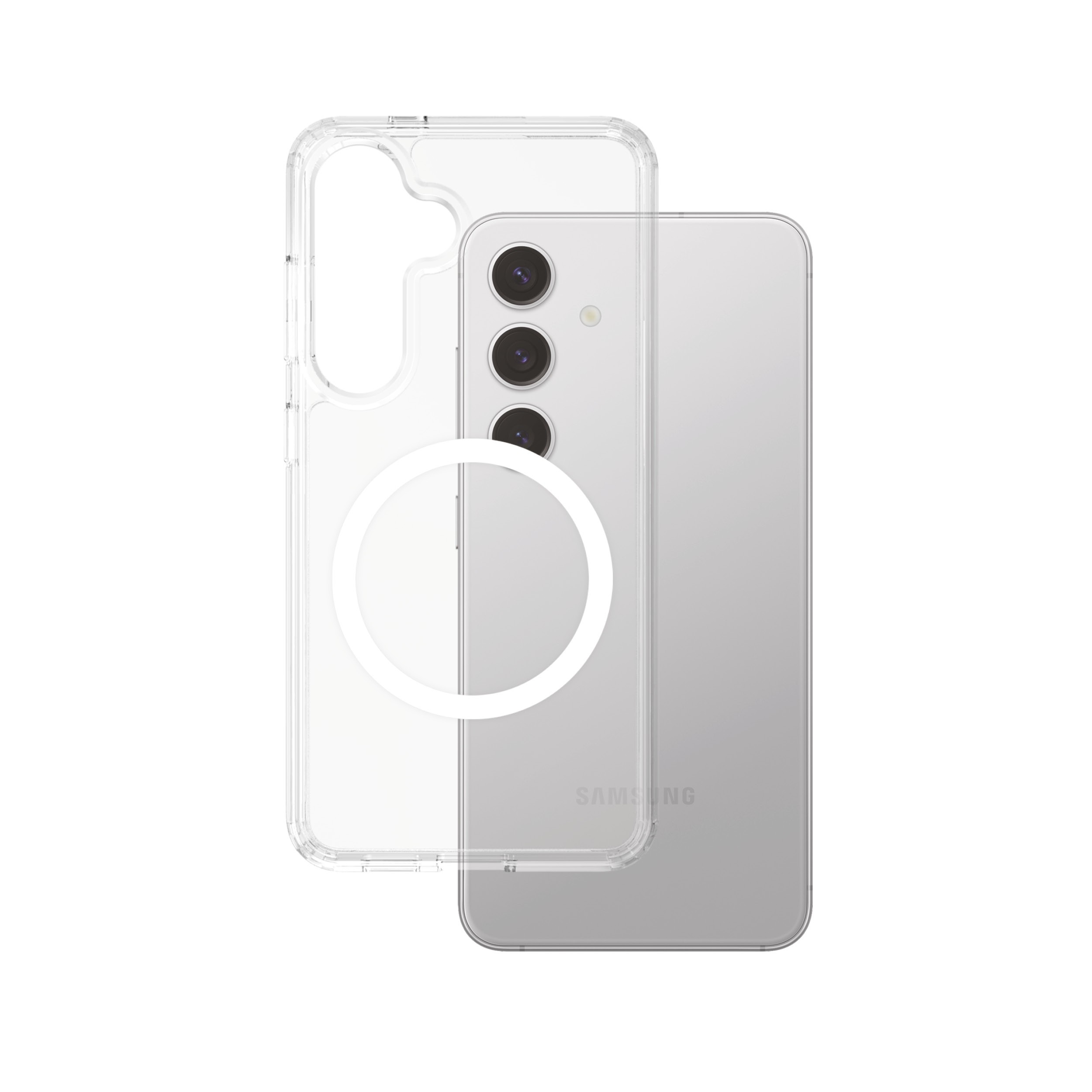 PanzerGlass CARE by Urban Combat Case Transparent w. White Qi