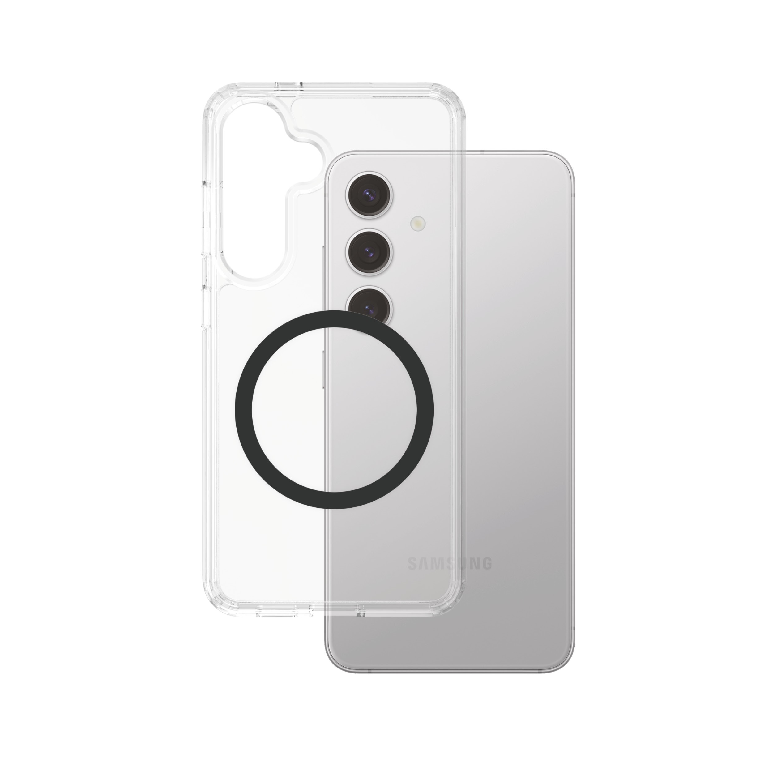 PanzerGlass CARE by Urban Combat Case Transparent w. Black Qi