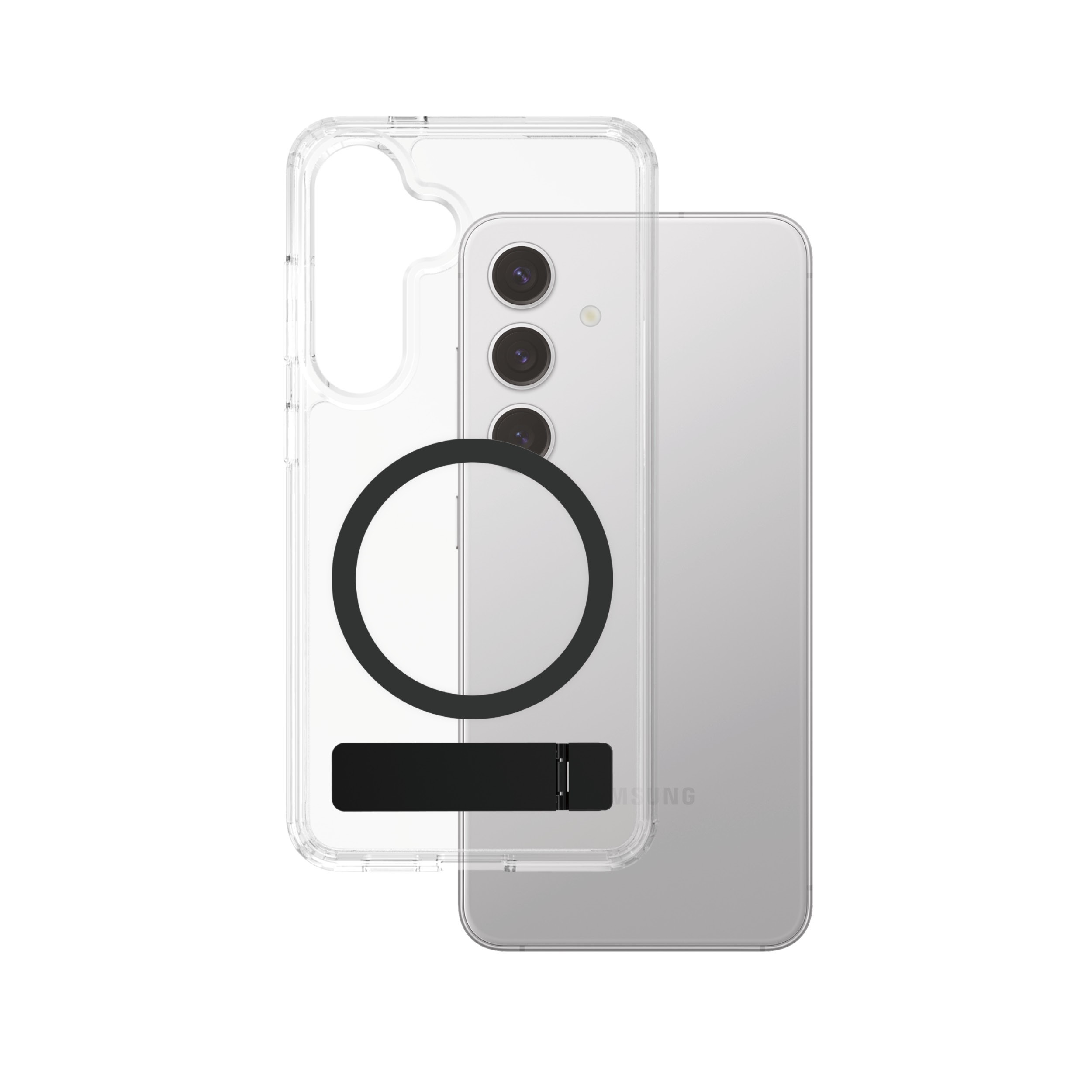 PanzerGlass CARE by Kickstand Case Transparent w. Qi Samsung