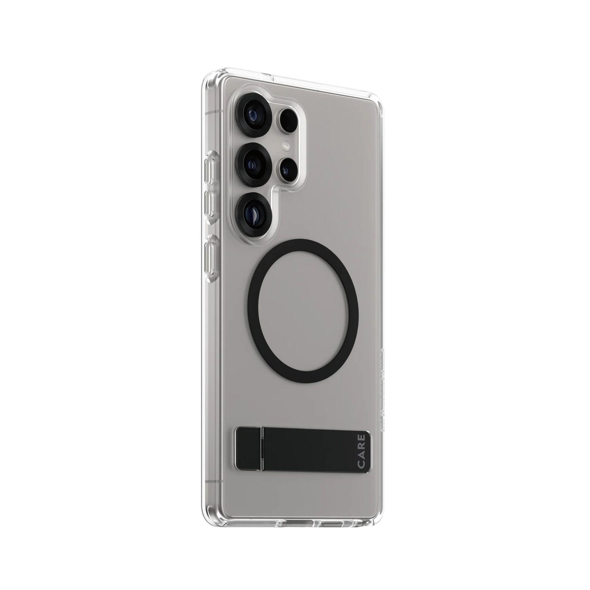 PanzerGlass CARE by Kickstand Case Transparent w. Qi Samsung