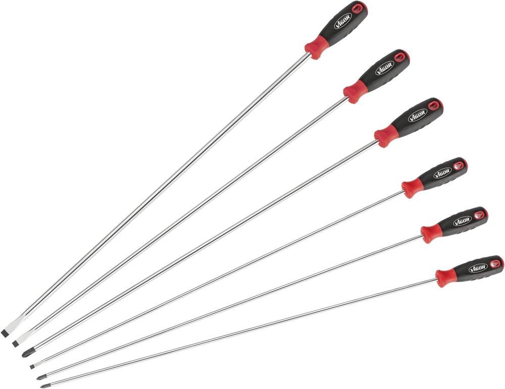 Vigor V4432/6 Schraubendreher-Set Schlitz, Kreuzschlitz Phillips