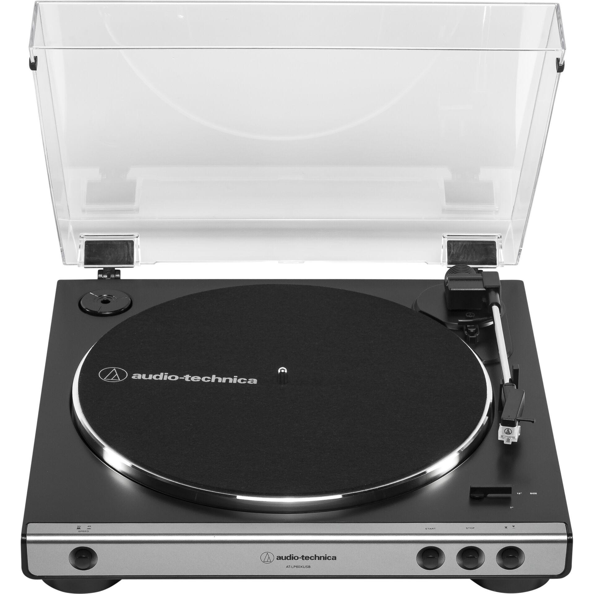 Audio-Technica AT-LP60XUSB Tourne-disque entraîné par courroie Gris,