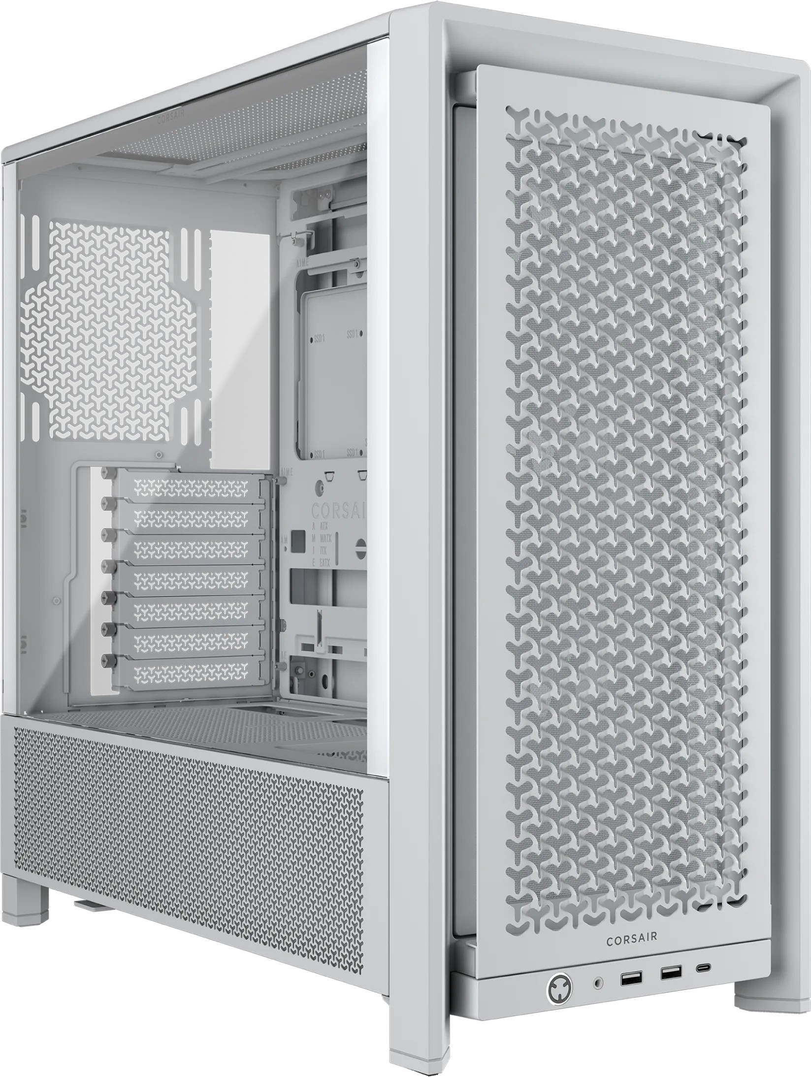 Corsair FRAME 4000D RS Midi Tower Blanco - Corsair FRAME 4000D RS,