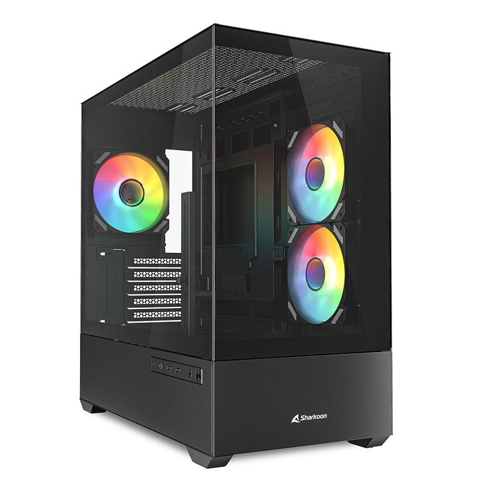 Sharkoon MK6 RGB Micro-ATX 1xGlas Black