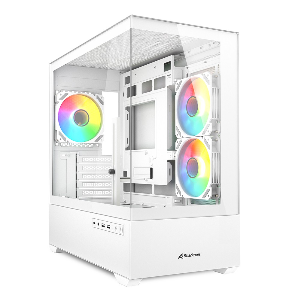 Sharkoon MK6 RGB Midi Tower Negro - Sharkoon MK6 RGB, Midi Tower, PC,