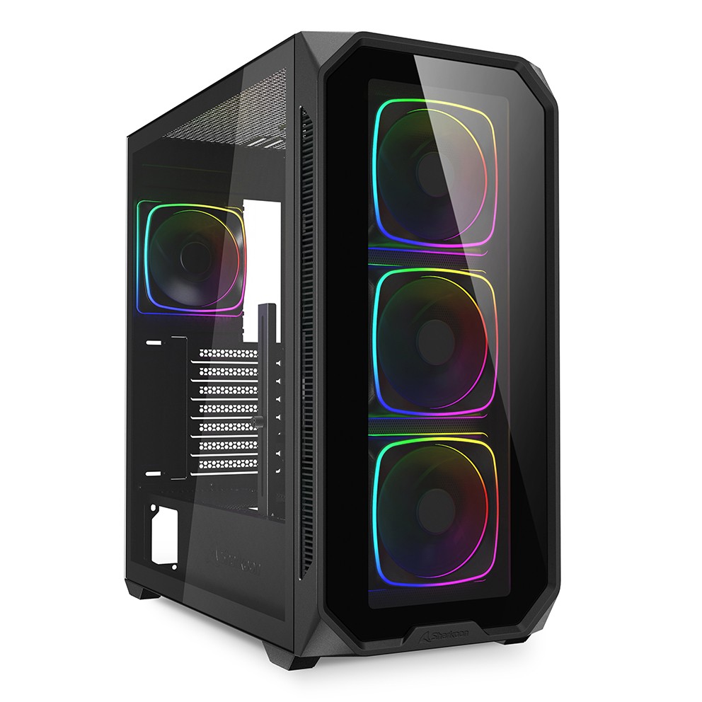 Sharkoon AK5G RGB Midi Tower Noir - Sharkoon AK5G RGB, Midi Tower, PC,