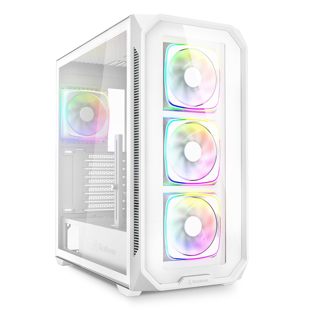 Sharkoon AK5G RGB Midi Tower Blanc - Sharkoon AK5G RGB, Midi Tower,