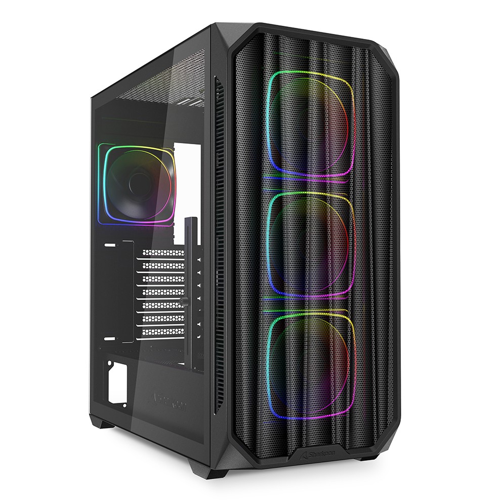 Sharkoon PC Gehäuse AK5M RGB Black ATX schwarz