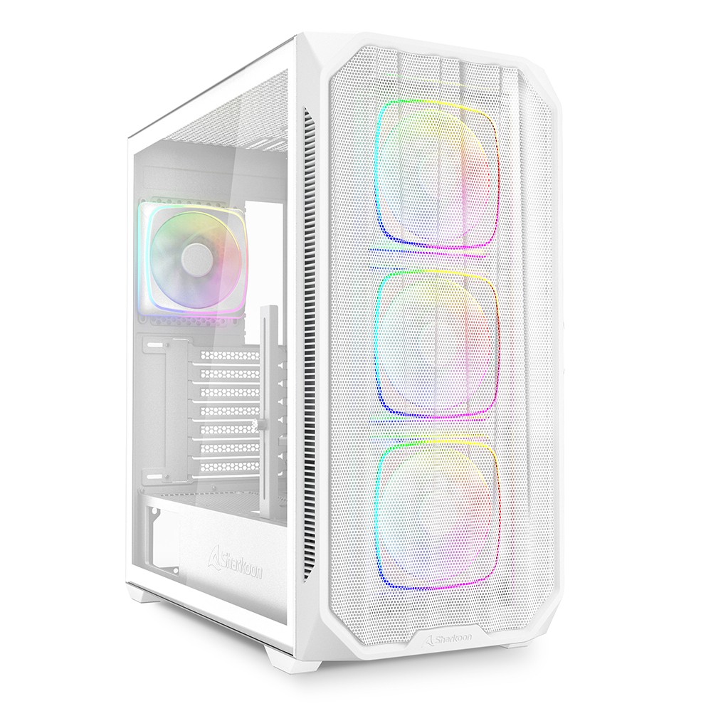 Sharkoon AK5M RGB Midi Tower White - Sharkoon AK5M RGB, Midi Tower,