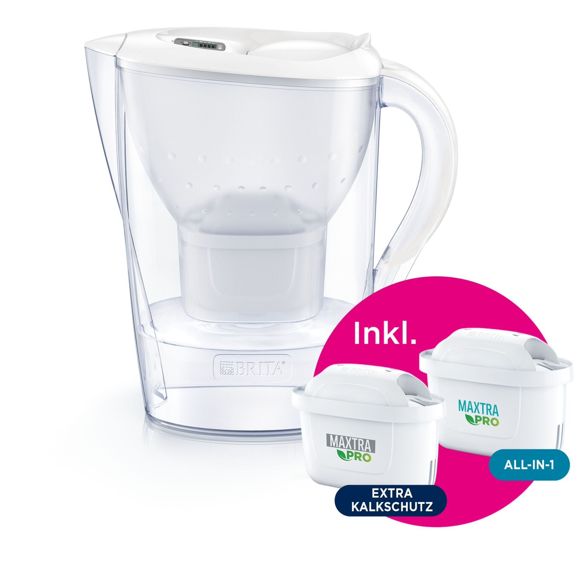 Brita Marella Manual water filter 2.4 L White - Brita Marella, Manual