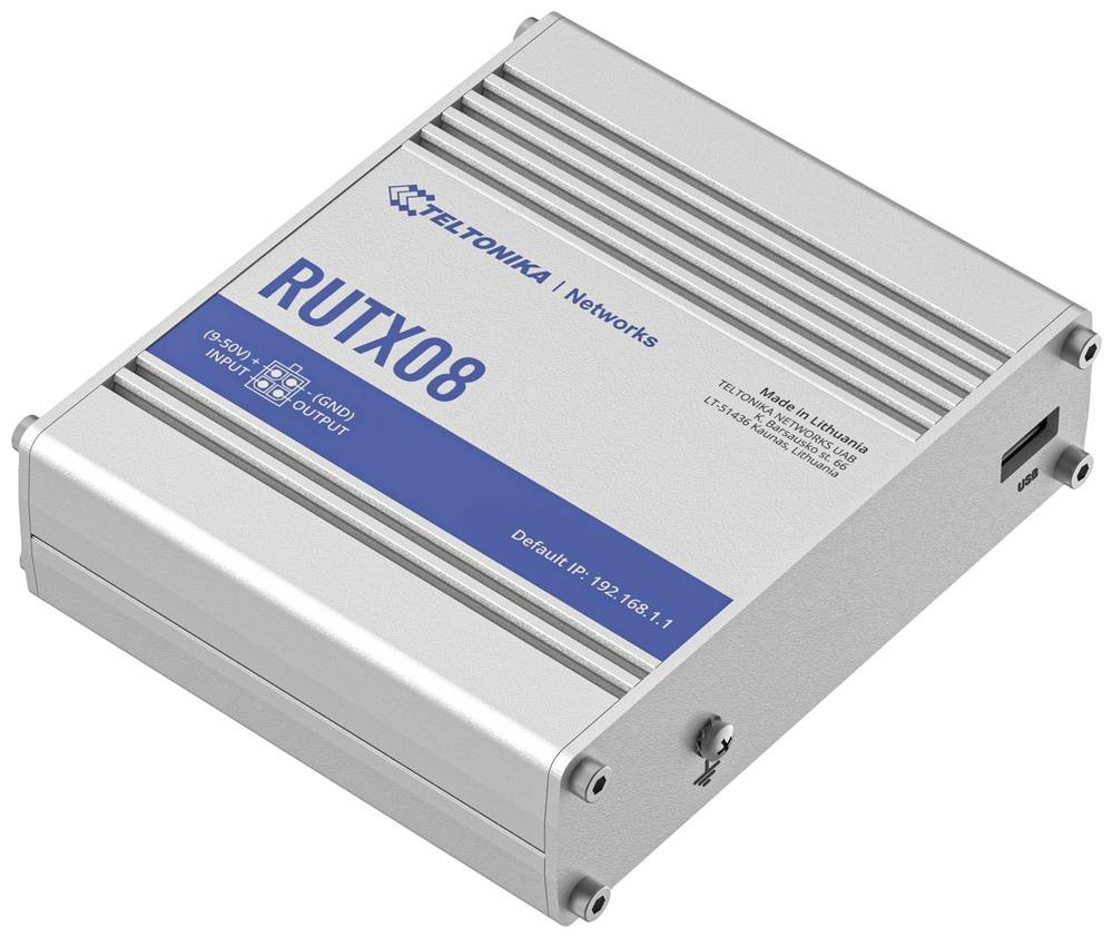 Teltonika RUTX08 Routeur connecté Gigabit Ethernet Acier inoxydable -