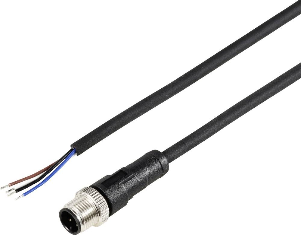 TRU COMPONENTS TC-12833024 Sensor-/Aktor-Anschlussleitung M12 Stecker,