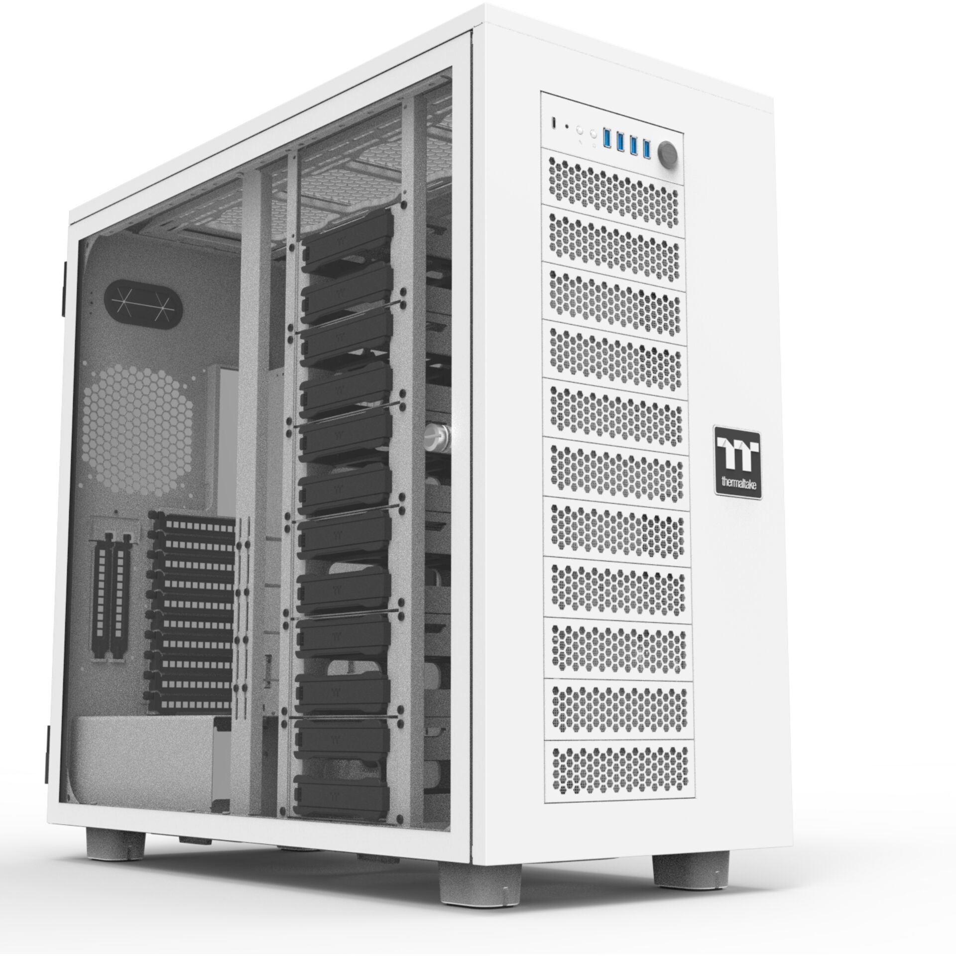 Thermaltake AX700 TG Tower Blanc - Thermaltake AX700 TG, Tower, PC,