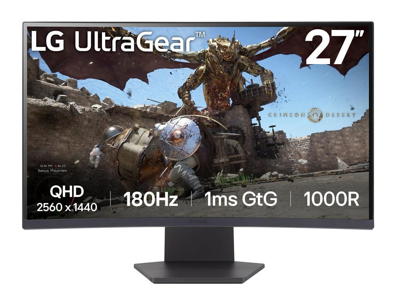 LG 27GS60QC-B computer monitor 68.6 cm (27") 2560 x 1440 pixels Full