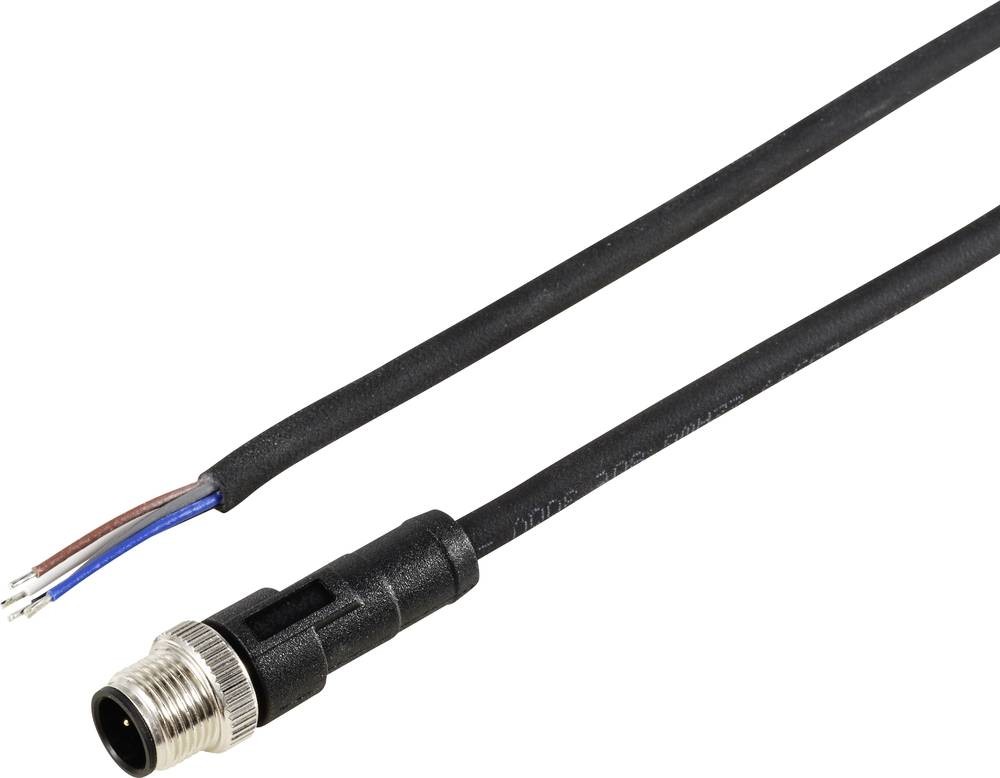 TRU COMPONENTS TC-12833176 Sensor-/Aktor-Anschlussleitung M12 Stecker,