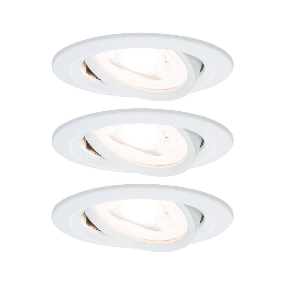 Paulmann 93467 Einbauleuchte 3er Set LED GU10 19.5W Weiß (matt)