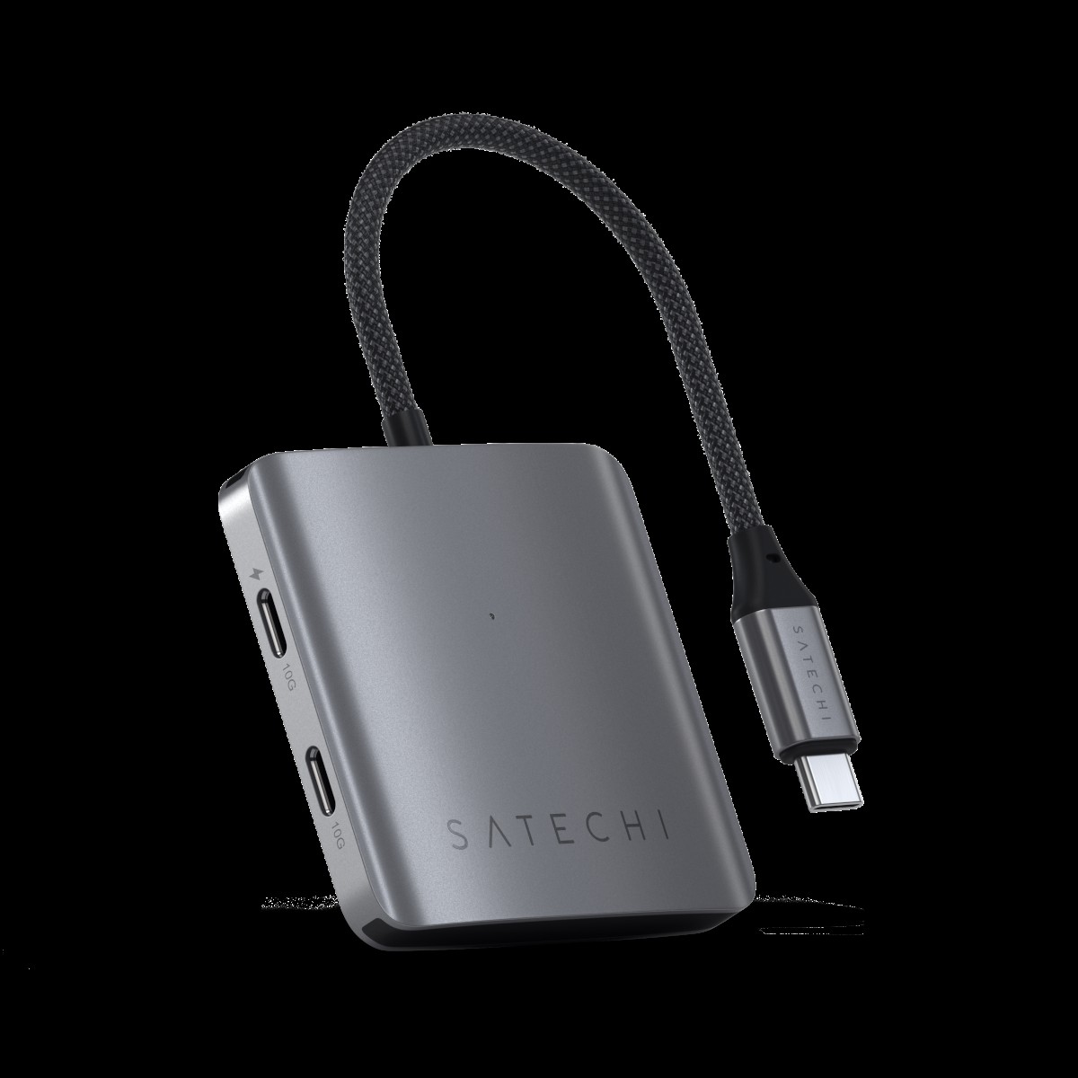 Satechi ST-H4CPDM interface hub USB Type-C 10000 Mbit/s Grey -