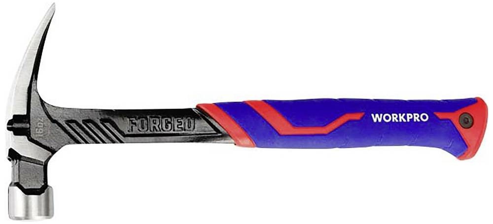 WorkPro WP241013 Klauenhammer ergonomischer Griff, hart 450g 1 pc(s)