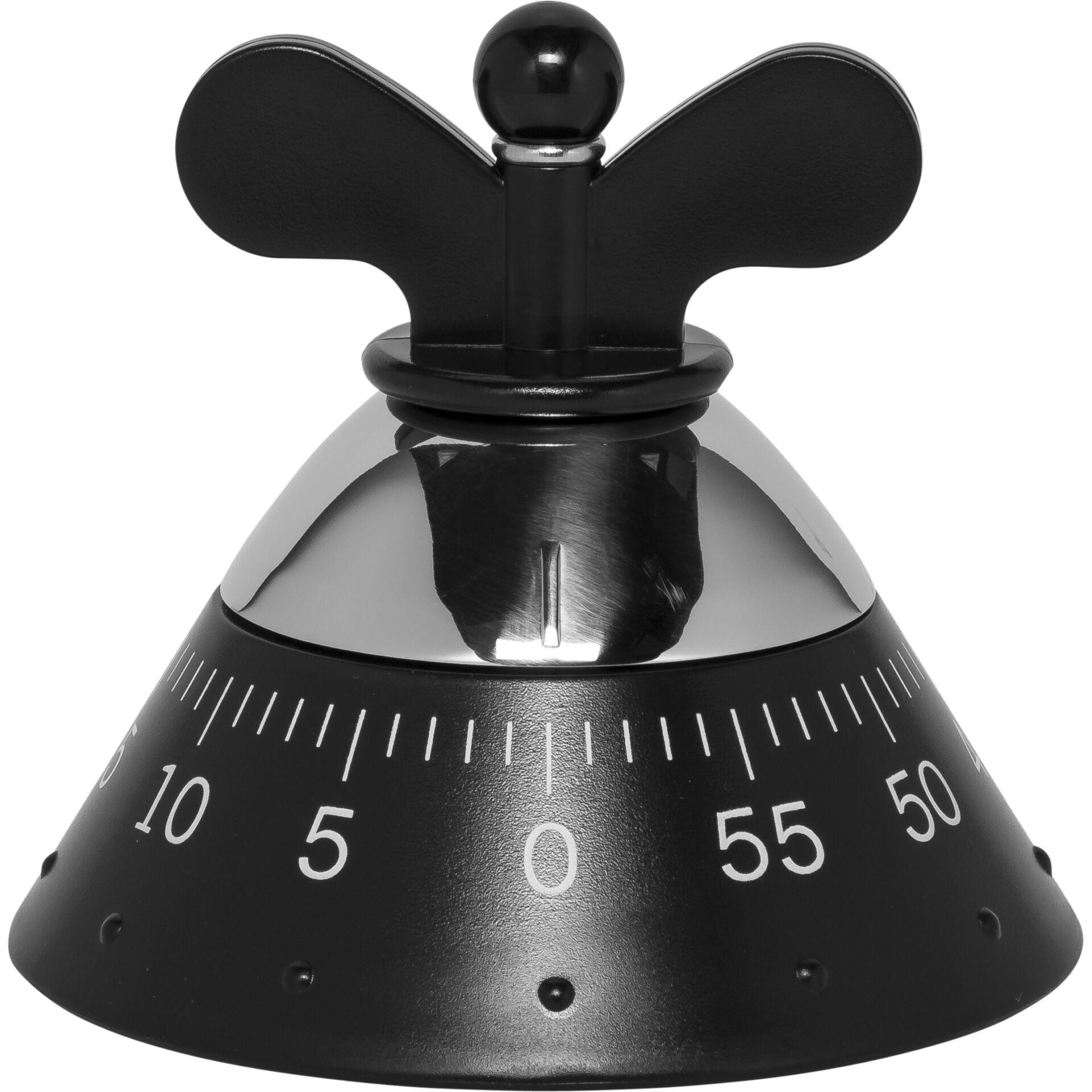 Alessi A09 B kitchen timer Black - Alessi A09 B, Black, 120 mm, 120