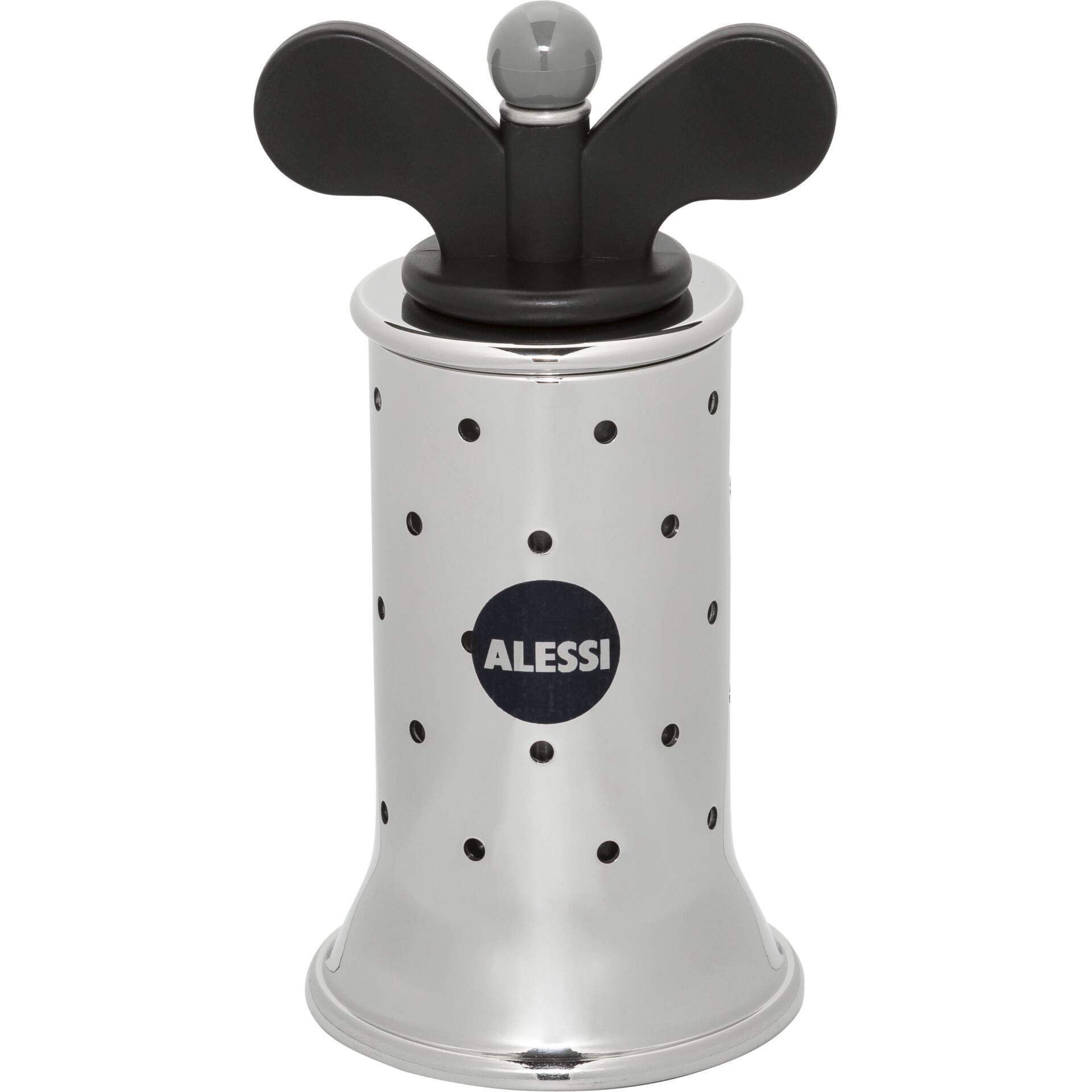 Alessi B 9098 Salt/Pepper Mill with Polyamide Wings Black in 18/10