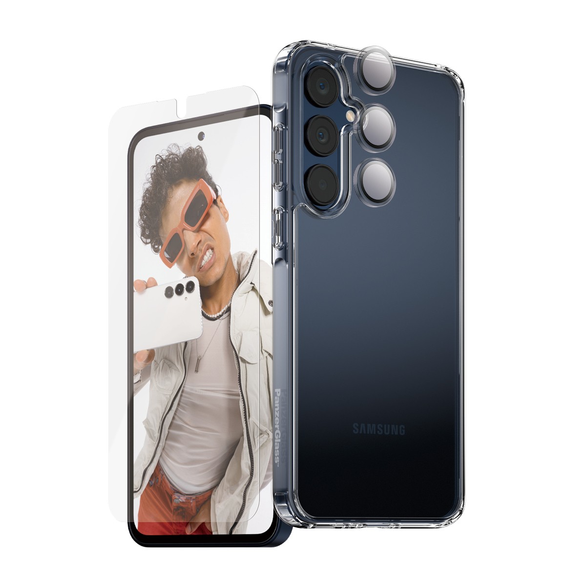 PanzerGlass CARE Flagship 3-in-1 Bundle Samsung Galaxy A36 5G -